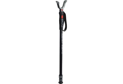 Le DeadShot Monopod est léger, en aluminium durable, avec une hauteur réglable de 63 à 163 cm, un grip en mousse confortable et un repose-arme BOG pour une visée précise.