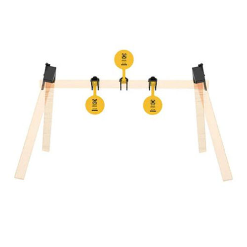 Le kit Caldwell AR500 Plate Rack offre trois cibles en acier de 8" et un cadre personnalisable pour un tir dynamique, que tu peux adapter à ta guise!