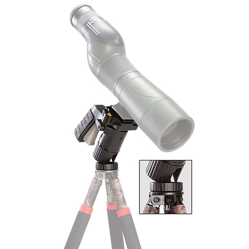Le BOG PCA est un adaptateur de caméra avec une tête à boule style pistolet pour une utilisation à une main, compatible avec les BOG-POD® et léger à 21 oz.