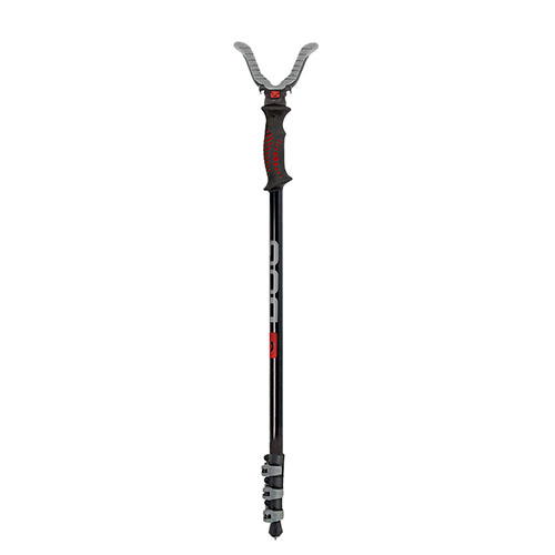 Le monopod Adrenaline est parfait pour toutes les chasses, offrant portabilité, polyvalence et stabilité grâce à son système Switcheroo et ses pointes métalliques.