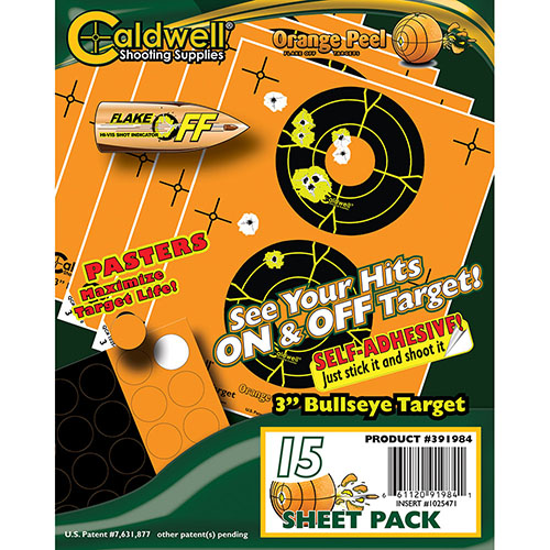 Avec les cibles Orange Peel® de Caldwell, tu vois instantanément où tu as tiré grâce à la technologie de flocage bicolore. Idéal pour un tir précis!