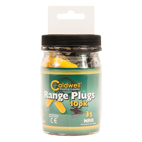 Ne perds plus jamais tes bouchons d'oreilles avec les Caldwell Range Plugs, confortables, faciles à insérer et dotés d'un cordon pratique et d'un clip.