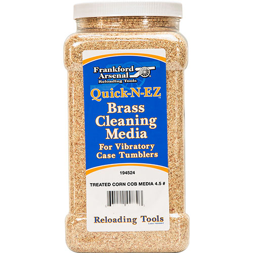 Le Frankford Arsenal Brass Cleaning Media, avec son traitement en maïs, nettoie et polit efficacement tes douilles grâce à un polish déjà intégré.