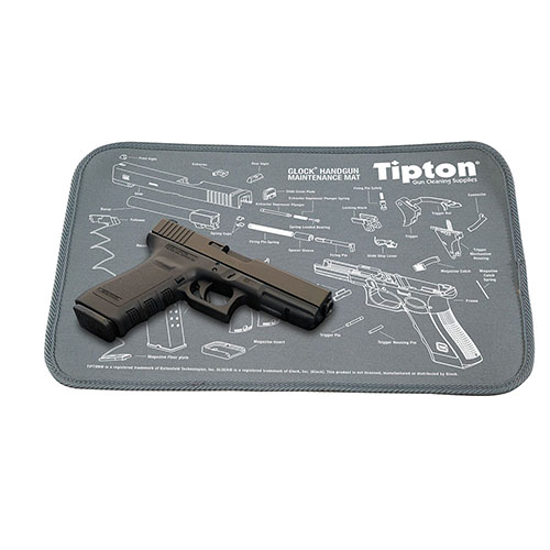 Le tapis d'entretien Tipton en néoprène protège les finitions de ton arme, absorbe les huiles et solvants, et se roule facilement pour le transport.