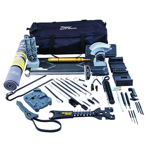 Le Wheeler Ultra Armorer's Kit te fournit tout le nécessaire pour l'entretien de ton AR-15 : outils, supports et brosse, le tout dans un étui pratique!