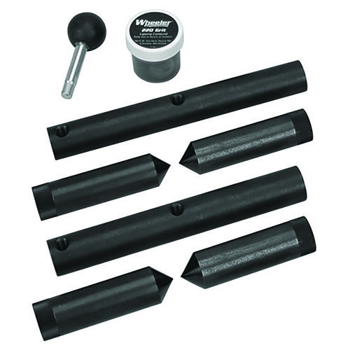 Le kit Wheeler Scope Ring Alignment et Lapping te permet d'installer ton scope correctement, d'aligner les anneaux et de prévenir les dommages au scope.