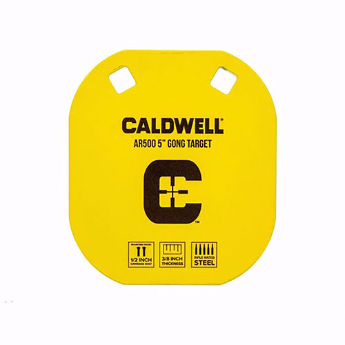 Les cibles Caldwell AR500 de 5" sont brillantes et faciles à voir, en acier durci AR-500, capables de résister à des milliers de tirs et à une énergie d'impact élevée.