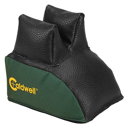 Le Caldwell Medium High Rear Bag est fait en cuir et polyester, offrant une stabilité optimale et une forme qui ne se déforme pas pour un tir précis.