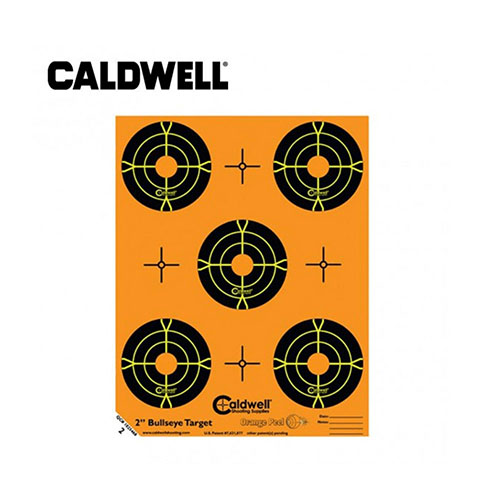 Avec les cibles Orange Peel® de Caldwell®, vois instantanément tes impacts grâce à la technologie de flocage à deux couleurs, même à longue distance!