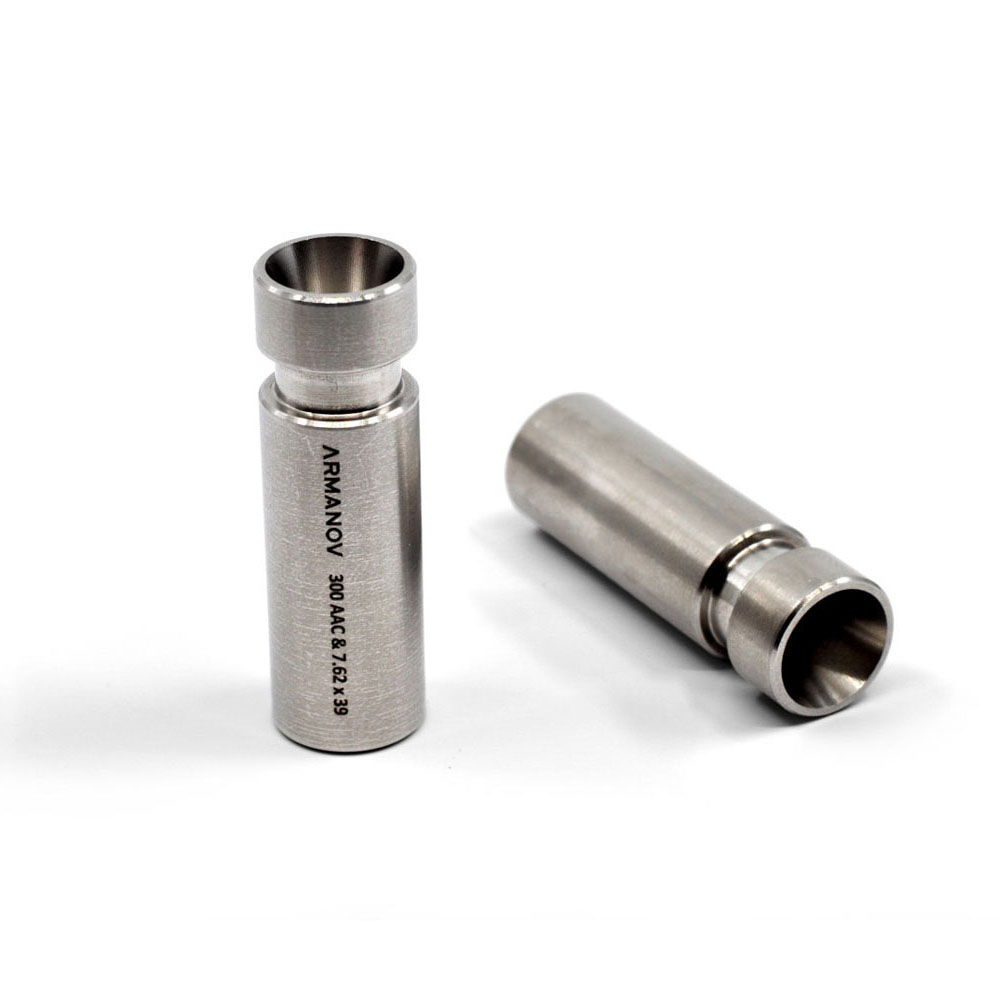 Le funnel ARMANOV pour Dillon facilite le rechargement du 300 AAC Blackout et 223 Remington, compatible avec tous les systèmes Dillon et en acier inox.