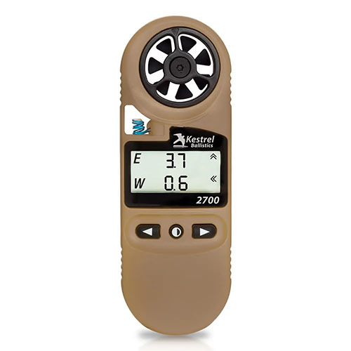 Le Kestrel 2700 te fournit des calculs balistiques précis et des mesures de météo robustes pour optimiser tes performances de tir à longue distance.