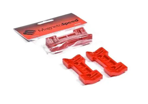 Le Tapered Spacer Kit de MAGNETOSPEED te permet d'aligner précisément ton chronographe sur des canons coniques, avec des angles de 0.5°, 1° ou 1.5°.