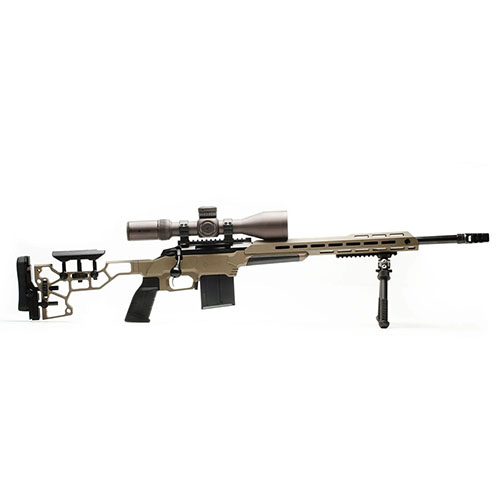 Profite d'une ergonomie ultime avec le MDT ESS Chassis System Kit : crosse ajustable, garde-main de 15" et compatibilité avec tous les grips AR non-beavertail!
