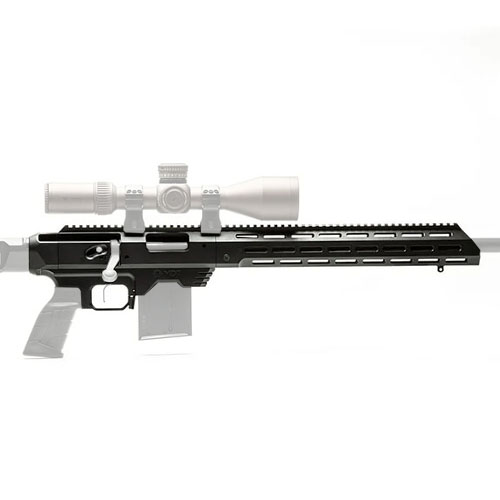 Le châssis MDT TAC21 Gen 2 offre une précision de benchrest, un design ergonomique et une installation facile en moins d'une heure, sans bedding.