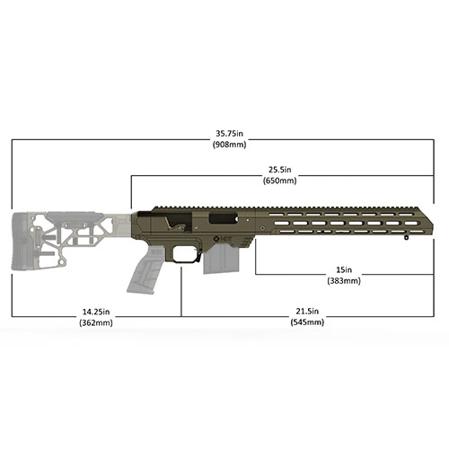 Le MDT TAC21 Gen 2 offre précision de benchrest, ergonomie supérieure et modularité, avec un design qui réduit le recul et facilite l'installation en moins d'une heure.