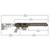 Le système de châssis TAC21 Gen 2 offre précision de tir, ergonomie supérieure et modularité, avec un design qui réduit le recul pour des tirs rapides.