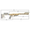 Le système de châssis LSS-XL Gen 2 offre un forend allongé, des caractéristiques de l'ESS, et utilise des crosse AR et des chargeurs détachables AICS.