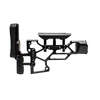 Le MDT Skeleton Rifle Stock, V5 Short, offre un réglage sans outil pour un confort optimal, avec des ajustements horizontaux, verticaux et de cant.