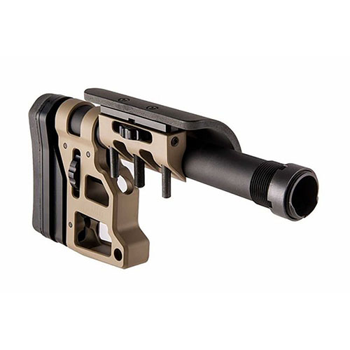 Le MDT Skeleton Carbine Stock est un crosse ajustable offrant une ergonomie optimale, une compatibilité AR-15 et un réglage sans outil pour un maximum de polyvalence.