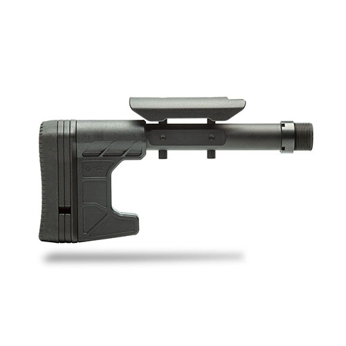 Le MDT Composite Carbine Stock est un crosse en polymère durable et léger, avec des ajustements faciles, un slot M-Lok et 4 spacers LOP inclus.