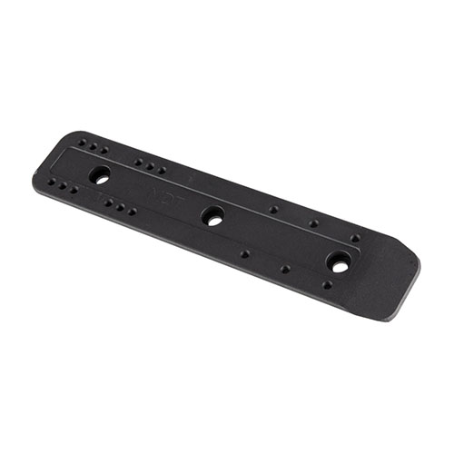Le rail MDT M-LOK ARCA facilite l'attachement de ton fusil à des trépieds et bipieds, avec un anodisé noir dur et plusieurs longueurs disponibles.