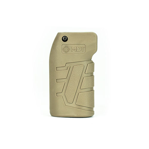 Le MDT Vertical Grip Elite est le grip le plus ajustable pour l'interface AR-15, compatible avec les fusils chassis et AR10/15 selon le modèle.