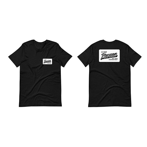 Découvre le T-shirt Precision de MDT, en coton/polyester 60/40, super confortable et durable, parfait pour afficher ton style lors de tes sessions de tir.