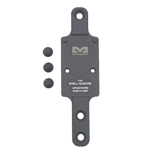 Le RMR SHOTGUN PLATE de MEPROLIGHT pour Benelli M2/M4/SBE te permet d'installer facilement un viseur RMR, améliorant ainsi ta précision et ta rapidité.