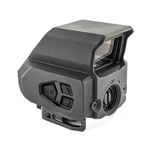 Le MEPRO TRU-VISION™ SR offre une visée rapide avec son anneau rouge 2/65 MOA, idéal pour les tirs précis et rapides en toutes conditions.