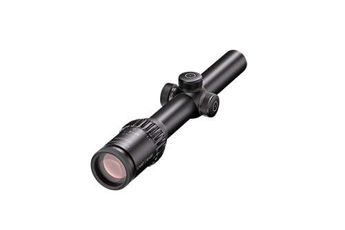 Le 1–8x24 Exos TMR offre une optique polyvalente avec un grossissement ajustable, idéal pour la chasse et le tir sportif, tout en garantissant une précision optimale.