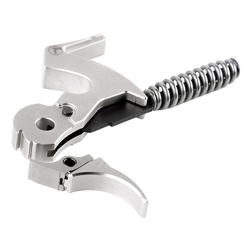 Améliore ta précision avec le Timney Lever Action Trigger, un poids de détente de 3-3.5 lb, finition nickel durable et installation facile sans armurier.