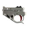 Améliore ta précision avec le trigger Timney RUGER 1022, installation facile, poids de détente de 2,75 lb et un design élégant avec un boîtier argenté et une chaussure rouge.