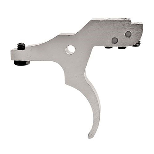 Le SAVAGE TRIGGERS en nickel offre une résistance à la corrosion et un poids de traction réglable de 1,5 à 4 lb pour un tir personnalisé et précis.
