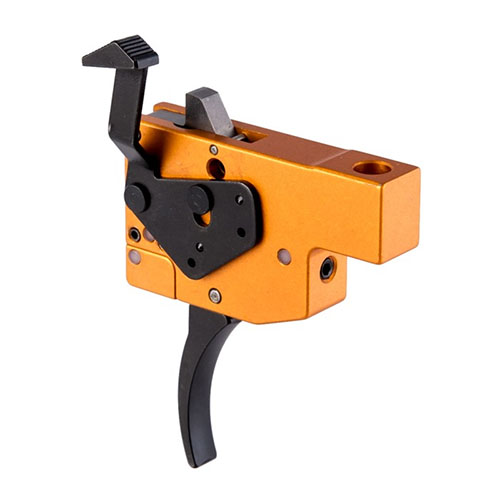 Le Tikka T3 de TIMNEY offre un poids de détente réglable de 1.5 à 4 lbs, un tir précis et sans jeu, parfait pour une configuration simplifiée.