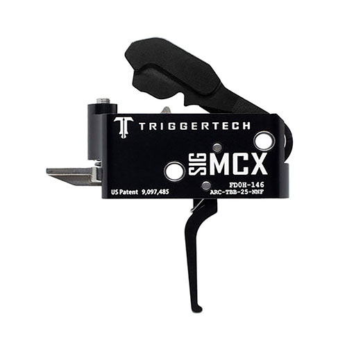 Le déclencheur SIG MCX de TRIGGERTECH offre une action à deux étapes, une technologie Frictionless Release, et une fiabilité exceptionnelle, même dans des conditions extrêmes.