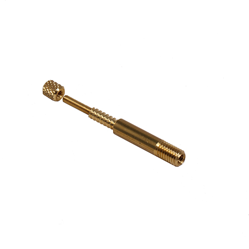 L'adaptateur VFG en laiton (M5 externe / 1/8" interne) te permet d'utiliser tous les rods de nettoyage, compatible avec les filets européens et américains.