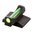Guidon avant sans accrocs .150" vert, fibre optique