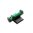 Guidon avant sans accrocs .150" vert, fibre optique