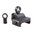 Base de secours Weaver haute .350" Ghost Ring noire