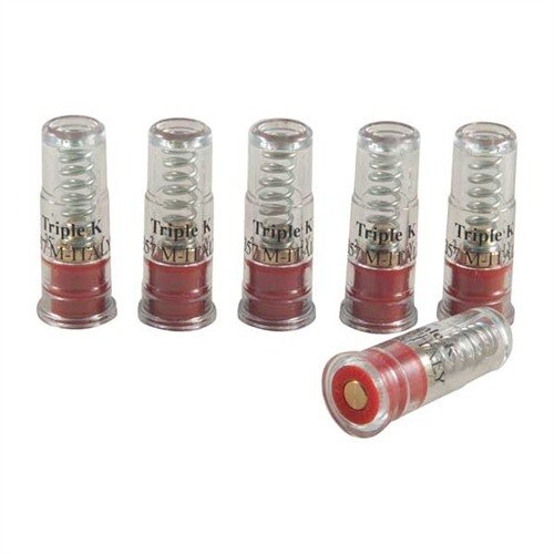 Les DELUXE SNAP CAPS en .357 MAG protègent tes percuteurs et te permettent de t'entraîner en toute sécurité avec un ressenti différent des vraies munitions.