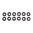 Écrous hexagonaux filetage 10-32 - pack de 12