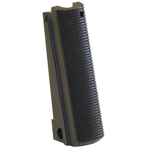 Le FLAT mainspring housing pour 1911 offre un grip sécurisé avec un design élégant, idéal pour la compétition, le port et les armes tactiques.
