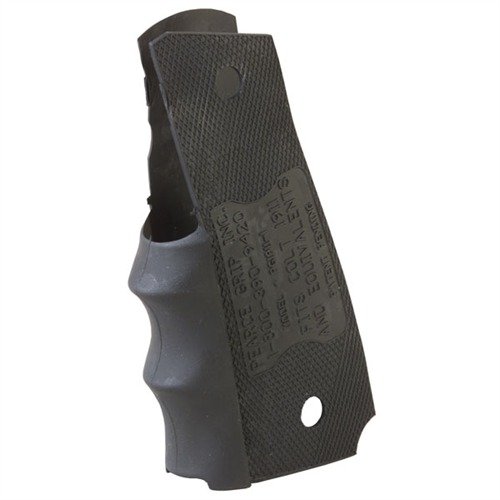 Améliore le contrôle et la prise de ton 1911 avec ce FINGER-GROOVE GRIP ENHANCEMENT, facile à installer sans modifications permanentes.