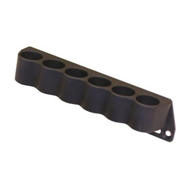 Ce porte-cartouches léger et robuste en aluminium te permet d'accéder rapidement à 6 cartouches de 12 gauge pour un rechargement tactique efficace.
