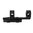 Monture cantilever 2 po pour tube 1 po, 0 MOA, noire
