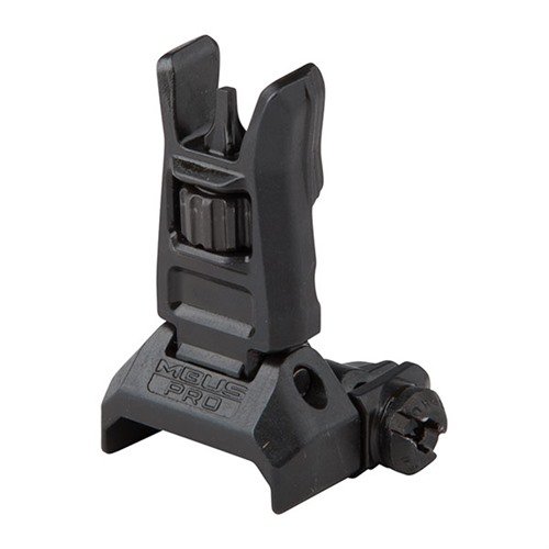Le MBUS Pro est une visée de secours en acier, compacte et robuste, avec réglage de l'élévation sans outil et compatible avec la plupart des montages Picatinny.