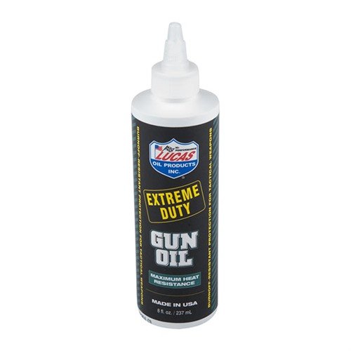 L'huile pour arme Lucas Extreme Duty offre une protection supérieure contre la rouille et l'usure, idéale pour tous les types d'armes, même en conditions extrêmes.