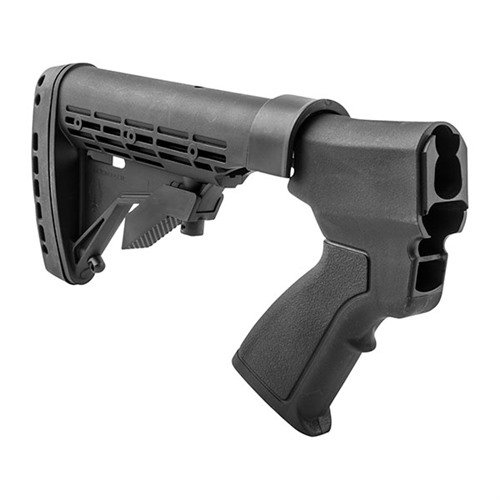 Transforme ton Remington 870 avec le KickLite Tactical Buttstock : réduction de recul, confort accru et prise en main ergonomique pour des tirs plus précis.