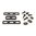 Kit adaptateur M-LOK vers MOE pour AR-15 noir