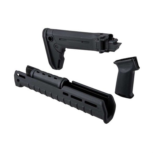Améliore ton AK-47 avec le kit Magpul Zhukov-S, un crosse pliante ergonomique et un garde-main M-LOK pour un contrôle optimal et une personnalisation facile.